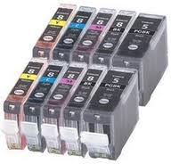 Canon CLi-8/PGi-5 10-Pack Ink (2 PGi, 2 BK, 2 C, 2 Y, 2 M) $3.35ea