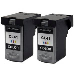 Canon CL-41 Color 2-Pack Re-Manufactured Ink Cartridges (0617B002) $30.00