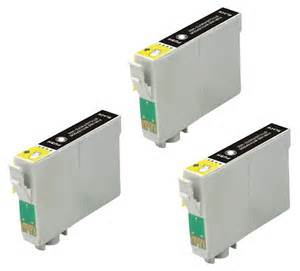 Epson T078120 3-Pack Black Re-Manufactured Ink Cartridges $6.75 each