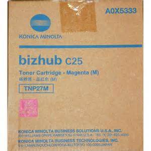 Konica Minolta BizHub C25 TNP-27 OEM Magenta Toner 6,000 Page Cartridge A0X5333 $71.80