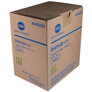 Konica Minolta BizHub C25 TNP-27 OEM Yellow Toner 6,000 Page Cartridge A0X5233 $71.80