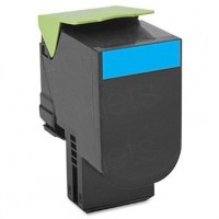 Lexmark CX310, CX410, CX510 Cyan Re-Manufactured Toner 80C1SC0 $56.00