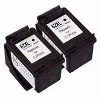 HP 62XL Remanufactured BLACK 2-Pack Ink Cartridges C2P07AN $48.55 Free Shipping