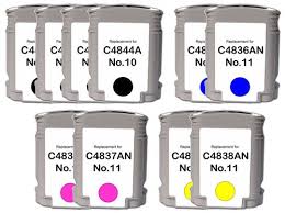 HP 10/11 Remanufactured 10-Pack Inks (4 Black, 2 each Color) $9.88 each ($98.80) Free Shipping
